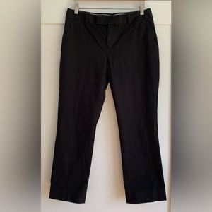 Banana Republic black cotton ankle pant